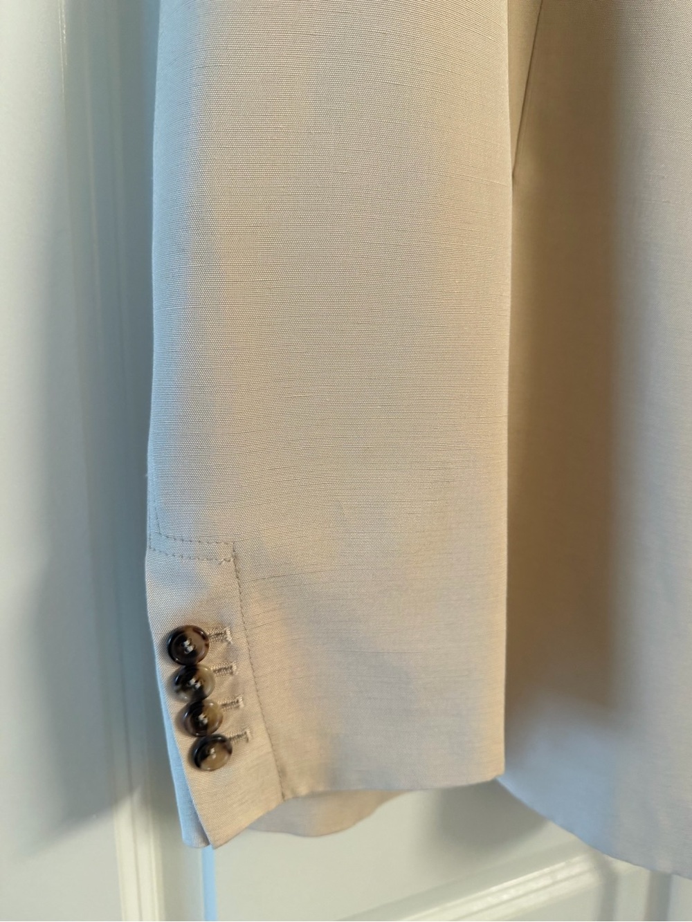 JW ANDERSON Cream Tie-Waist Blazer - Picture 5 of 7